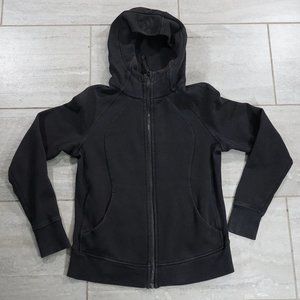 Lululemon Women Black Zip Up Hooded Jacket Size 10